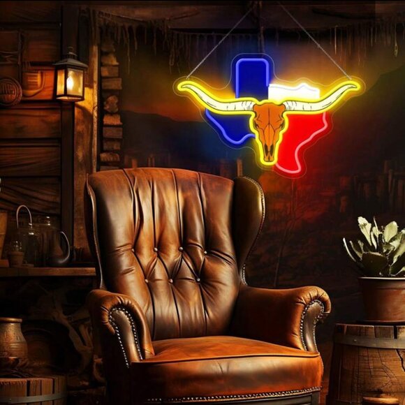 STATE OF TEXAS NEON LED SIGN - Picture 2 of 5